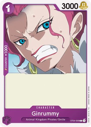 Ginrummy (ST04-009) [Starter Deck 4: Animal Kingdom Pirates] One Piece Single Bandai