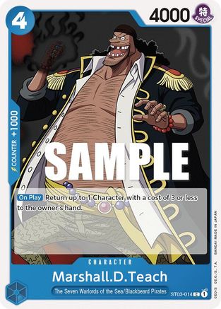 Marshall.D.Teach [Starter Deck: The Seven Warlords of The Sea] One Piece Single Bandai
