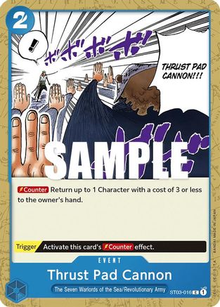 Thrust Pad Cannon [Starter Deck: The Seven Warlords of The Sea] One Piece Single Bandai