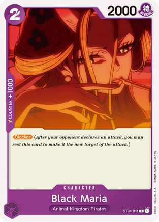 Black Maria (ST04-011) [Starter Deck 4: Animal Kingdom Pirates] One Piece Single Bandai