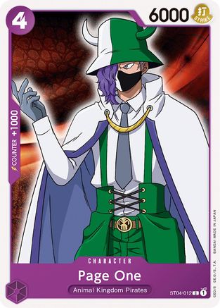Page One (ST04-012) [Starter Deck 4: Animal Kingdom Pirates] One Piece Single Bandai