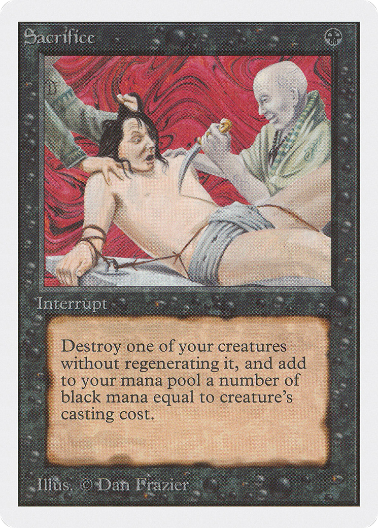 Sacrifice (2ED-125) [Oldschool] Unlimited Edition MTG Single Wizards of the Coast