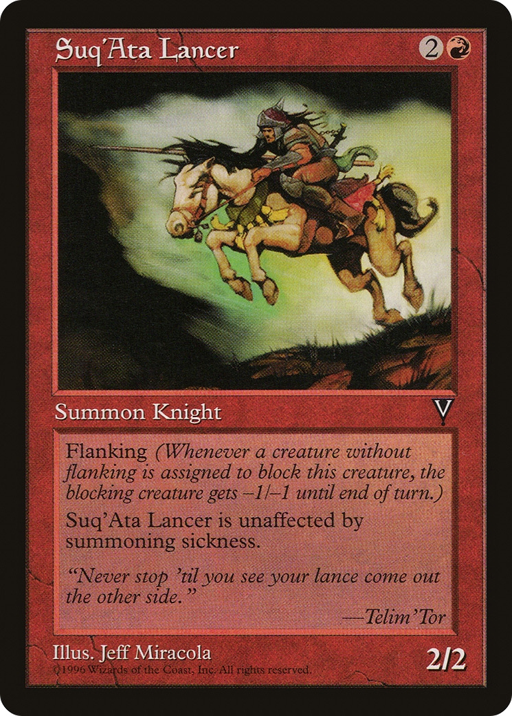 Suq'Ata Lancer (VIS-096) [Visions] MTG Single Wizards of the Coast