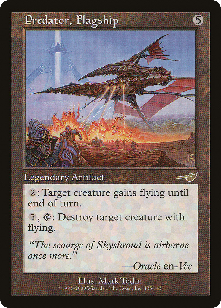 Predator, Flagship (NMS-135) [Nemesis] Foil MTG Single Wizards of the Coast