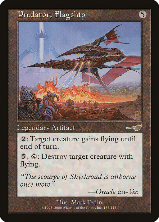 Predator, Flagship (NMS-135) [Nemesis] Foil MTG Single Wizards of the Coast