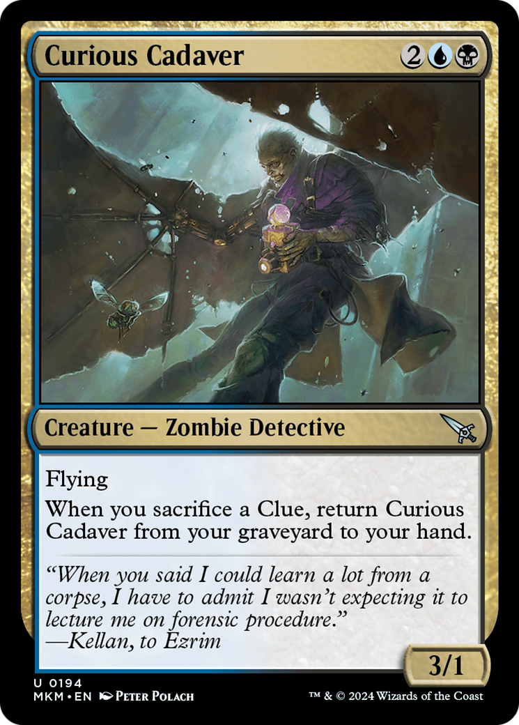 Curious Cadaver [Murders at Karlov Manor] MTG Single Magic: The Gathering