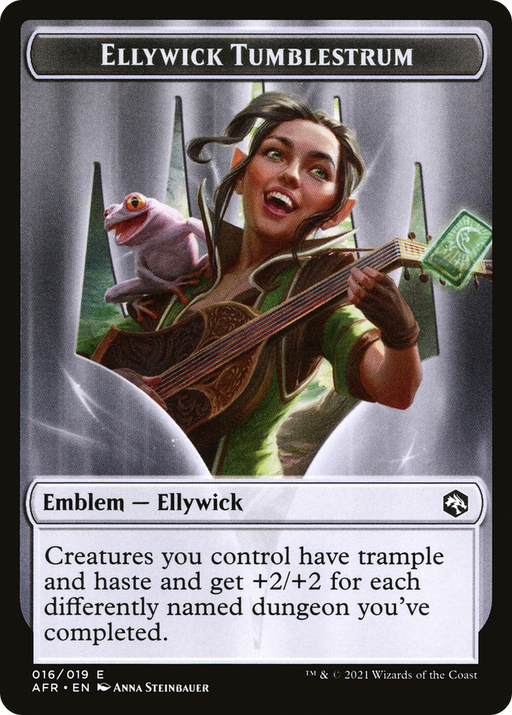 Ellywick Tumblestrum Emblem (TAFR-016) [Tokens] Adventures in the Forgotten Realms Tokens Foil MTG Single Wizards of the Coast