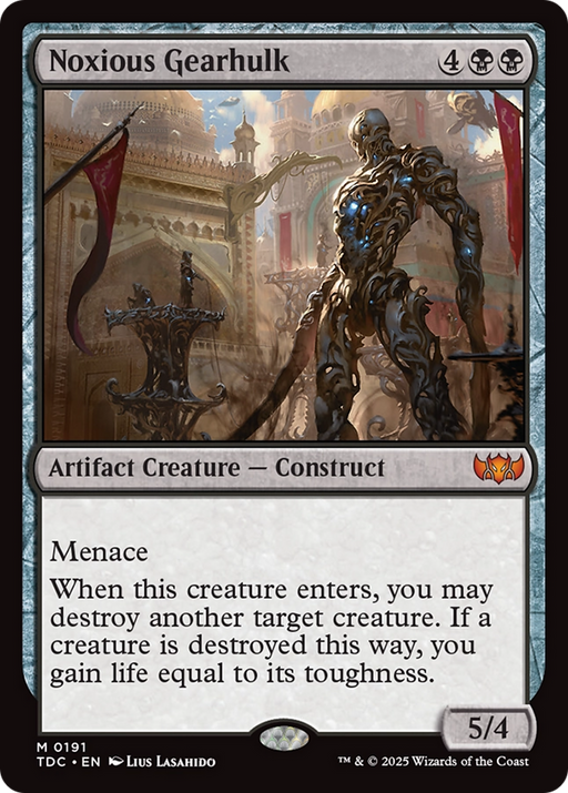 Noxious Gearhulk (TDC-191) [Commander: Tarkir: Dragonstorm] MTG Single Wizards of the Coast