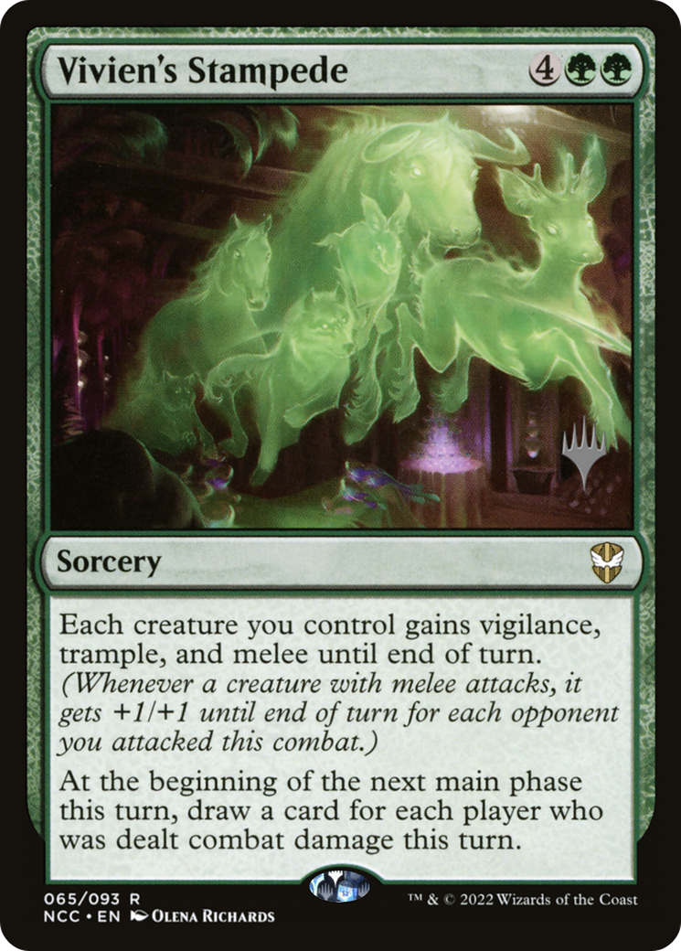 Vivien's Stampede (PNCC-65P) [New Capenna Commander Promos] Foil MTG Single Wizards of the Coast