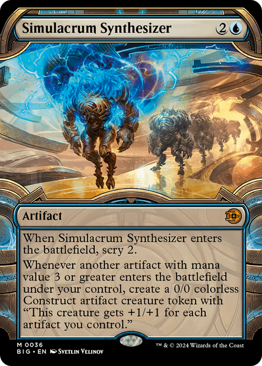 Simulacrum Synthesizer (BIG-036) [The Big Score] (Showcase) Foil MTG Single Wizards of the Coast