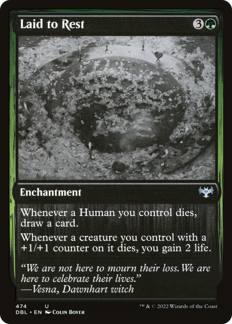 Laid to Rest (DBL-474) [Innistrad: Double Feature] Foil MTG Single Wizards of the Coast