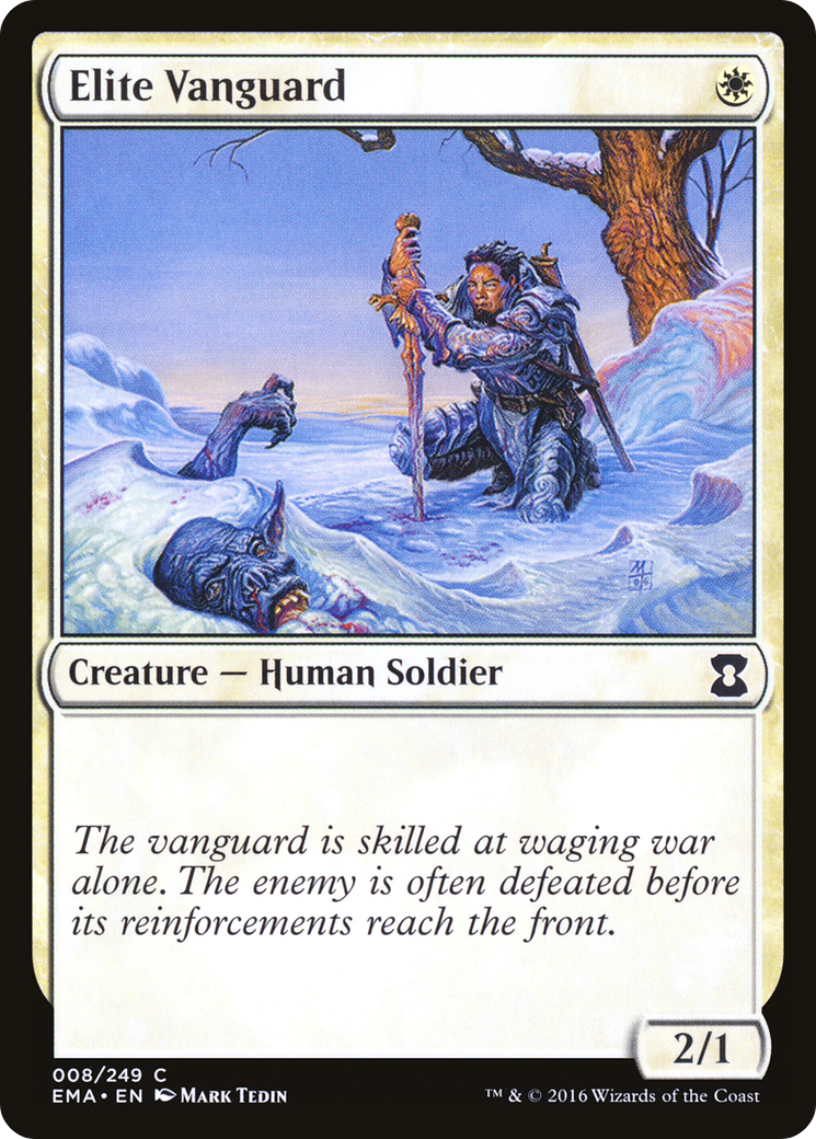 Elite Vanguard (EMA-008) [Eternal Masters] Foil MTG Single Wizards of the Coast