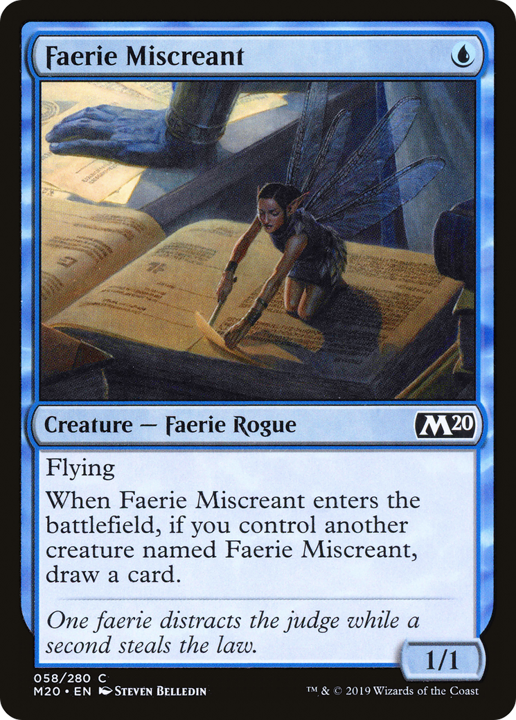 Faerie Miscreant (M20-058) [Core Set 2020] MTG Single Wizards of the Coast