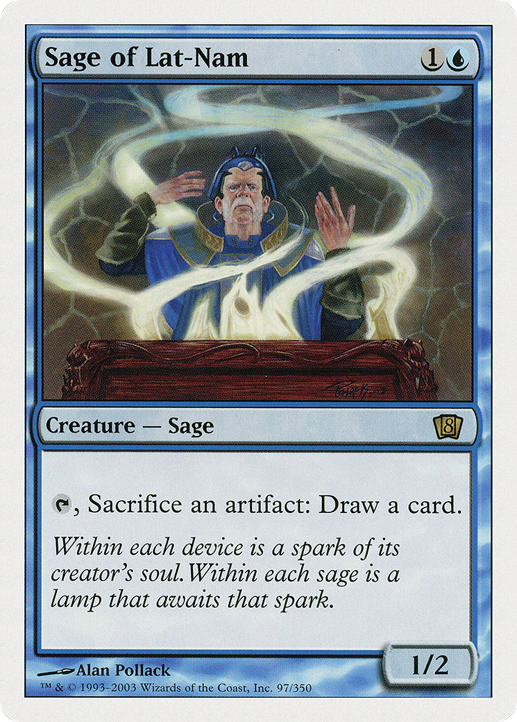 Sage of Lat-Nam (8ED-097) [8th Edition] MTG Single Wizards of the Coast
