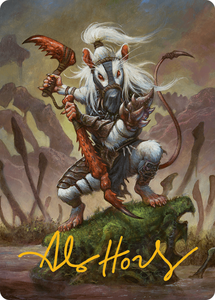 Ink-Eyes, Servant of Oni Art Card (Gold-Stamped Signature) [Art Series] Bloomburrow MTG Single Magic: The Gathering
