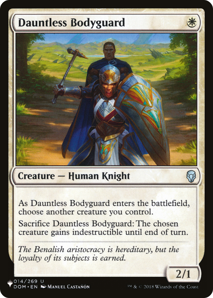 Dauntless Bodyguard (LIST-DOM-14) [Mystery Booster] The List MTG Single Wizards of the Coast
