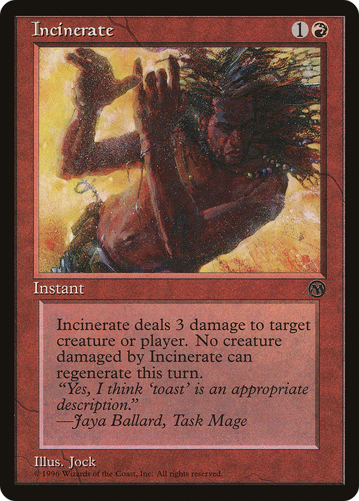 Incinerate (ARENA-002) [Misc] DCI Legend Membership MTG Single Wizards of the Coast