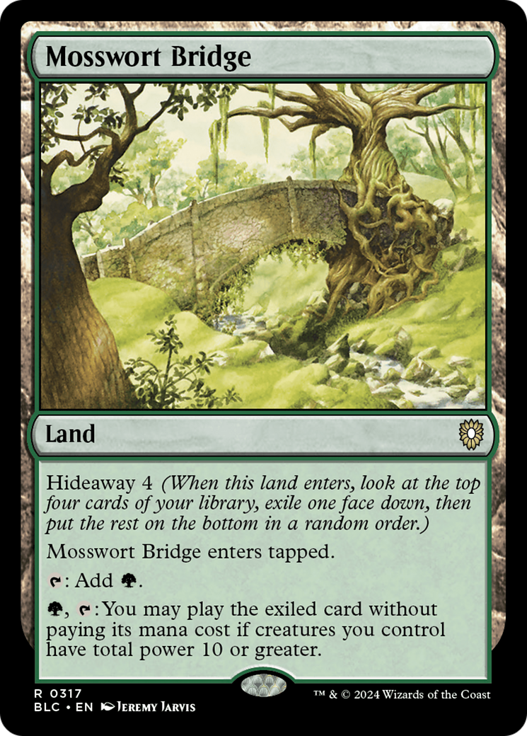 Mosswort Bridge (BLC-317) [Bloomburrow Commander] MTG Single Wizards of the Coast