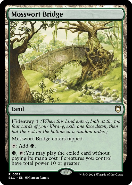 Mosswort Bridge (BLC-317) [Bloomburrow Commander] MTG Single Wizards of the Coast