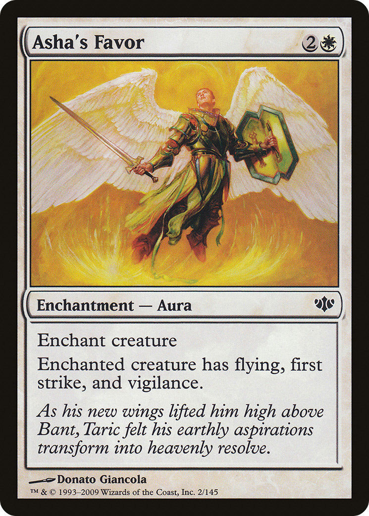 Asha's Favor (CON-002) [Conflux] Foil MTG Single Wizards of the Coast