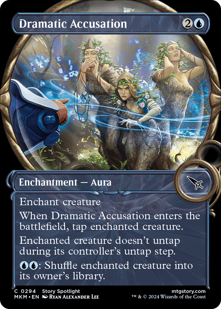 Dramatic Accusation (MKM-294) [Murders at Karlov Manor] (Showcase) MTG Single Wizards of the Coast