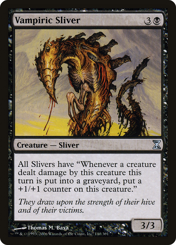 Vampiric Sliver (TSP-140) [Time Spiral] MTG Single Wizards of the Coast