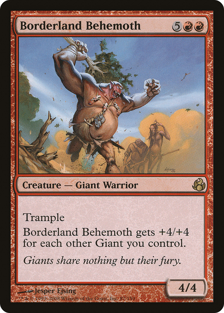 Borderland Behemoth (MOR-087) [Morningtide] Foil MTG Single Wizards of the Coast