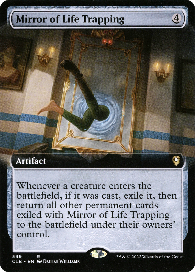 Mirror of Life Trapping (CLB-599) [Commander Legends: Battle for Baldur's Gate] (Extended Art) MTG Single Wizards of the Coast