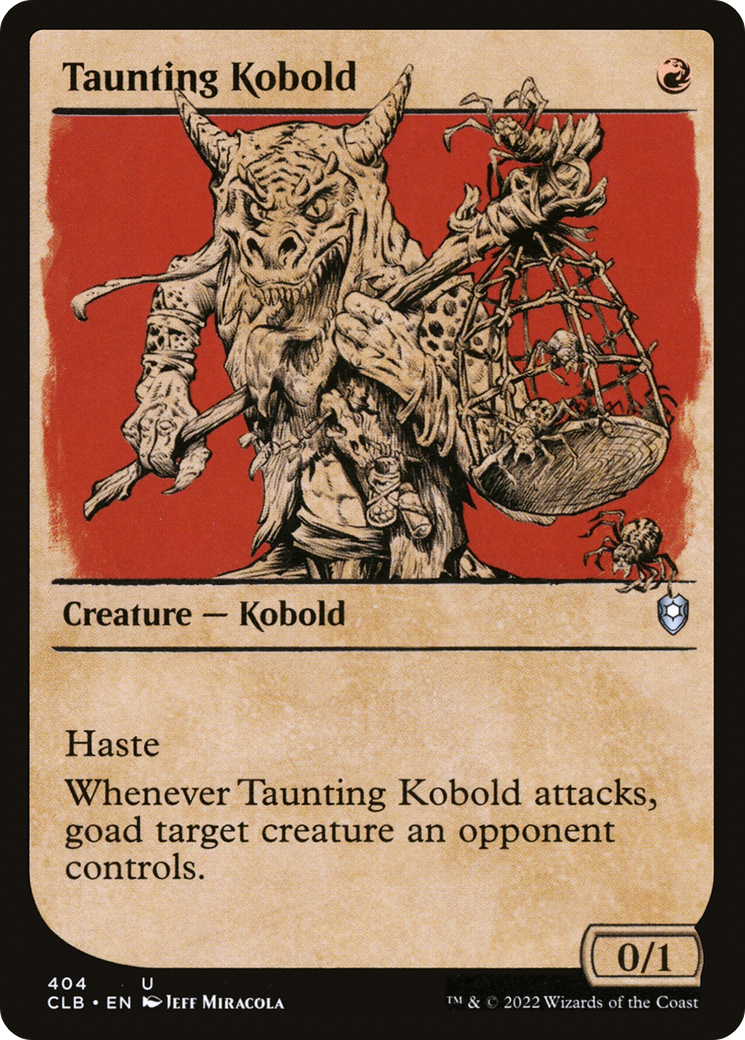 Taunting Kobold (CLB-404) [Commander Legends: Battle for Baldur's Gate] (Showcase) MTG Single Wizards of the Coast