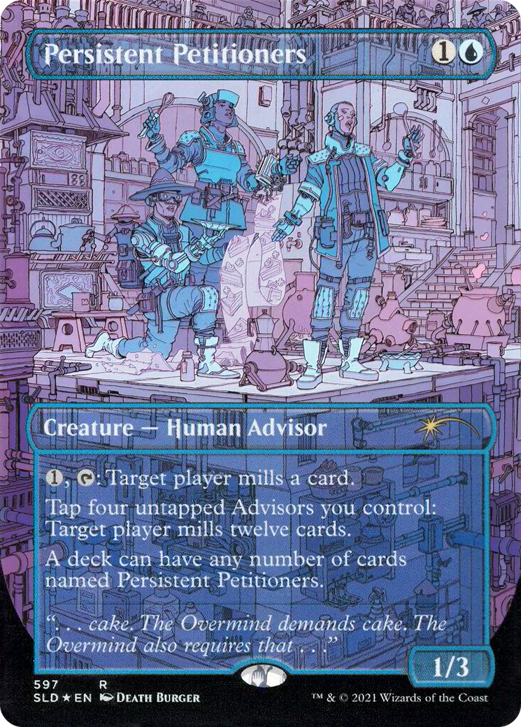 Persistent Petitioners (597) (SLD-597) [Secret Lair] Drop (Borderless) Foil MTG Single Wizards of the Coast