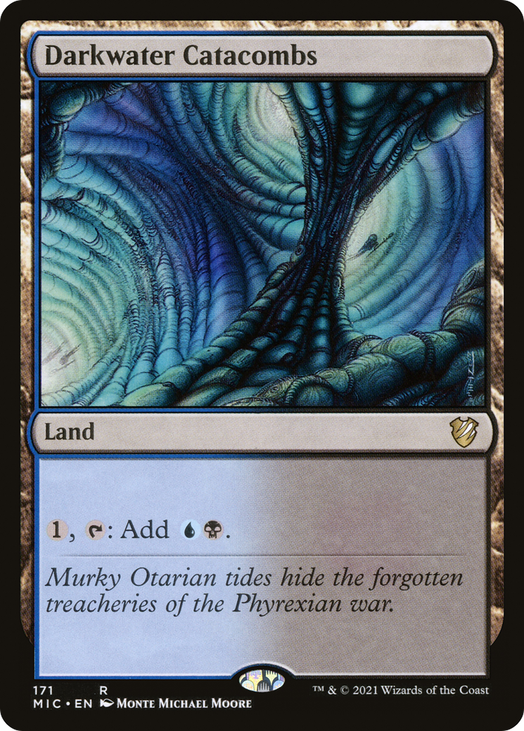 Darkwater Catacombs (MIC-171) [Midnight Hunt Commander] MTG Single Wizards of the Coast