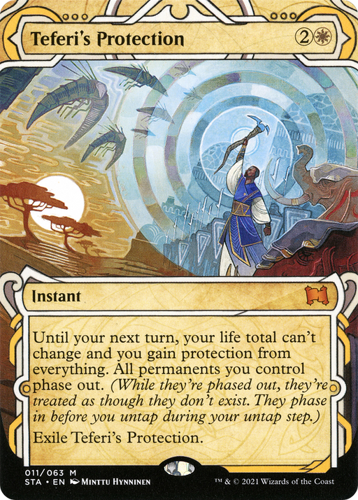 Teferi's Protection (STA-011) [Strixhaven Mystical Archive] (Showcase) (Borderless) MTG Single Wizards of the Coast