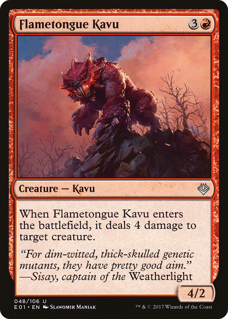 Flametongue Kavu (AC2-048) [Misc] Archenemy: Nicol Bolas MTG Single Wizards of the Coast