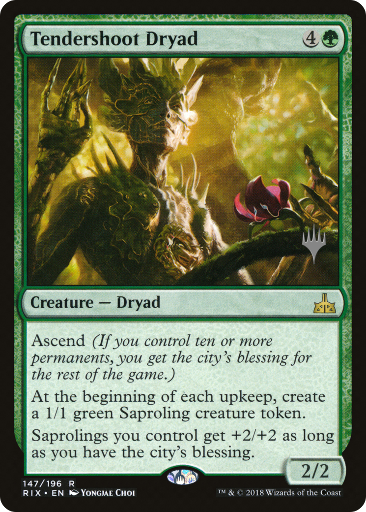 Tendershoot Dryad (PPM20-147) [Rivals of Ixalan Promos] Foil MTG Single Wizards of the Coast