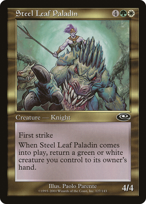 Steel Leaf Paladin (PLS-127) [Planeshift] Foil MTG Single Wizards of the Coast