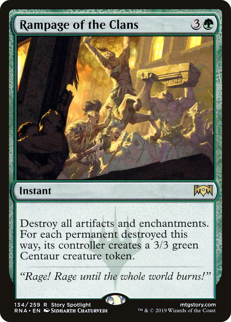 Rampage of the Clans (RNA-134) [Ravnica Allegiance] MTG Single Wizards of the Coast