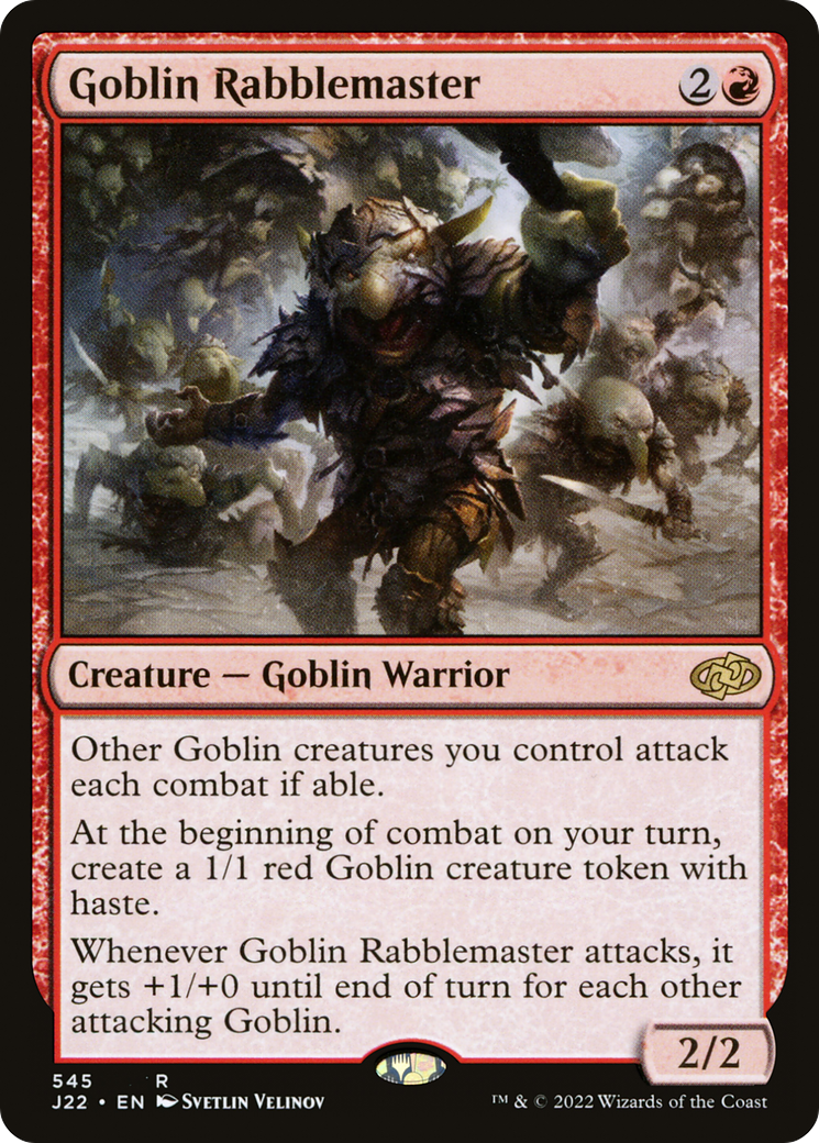 Goblin Rabblemaster (J22-545) [Jumpstart 2022] MTG Single Wizards of the Coast