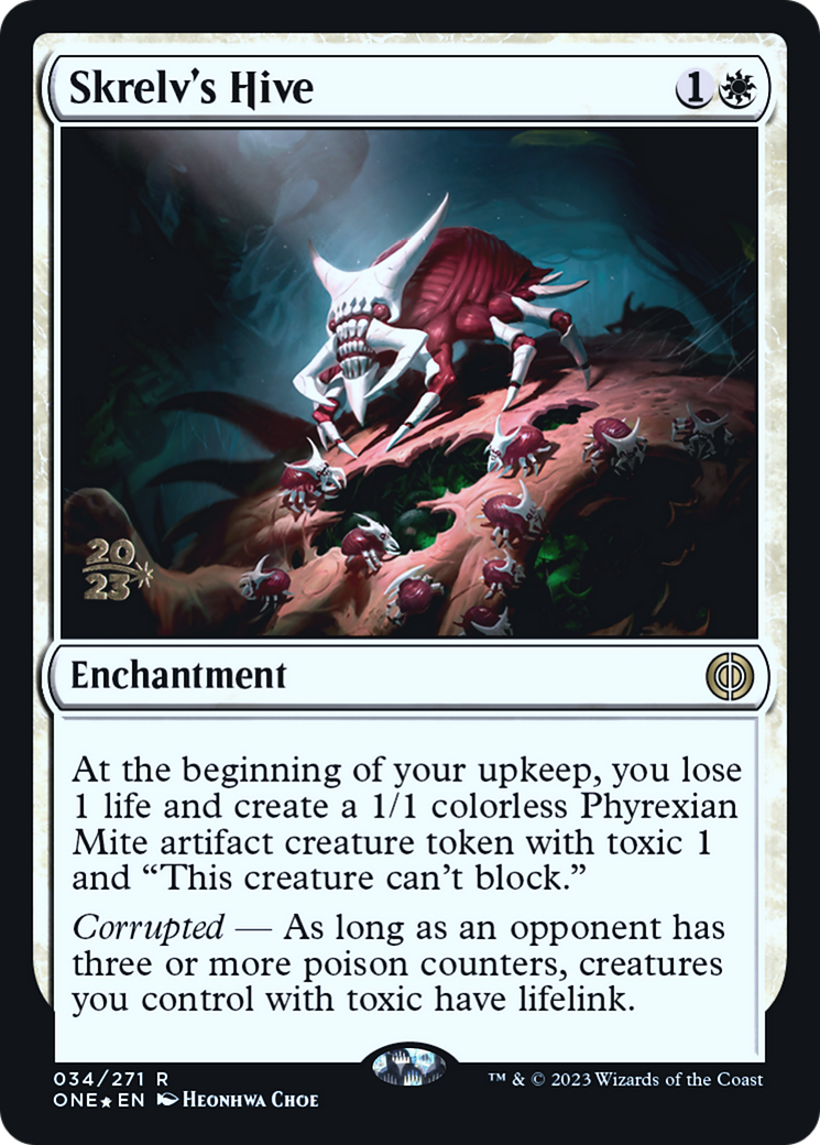 Skrelv's Hive (PRE-034) [Phyrexia: All Will Be One Promos] Foil MTG Single Wizards of the Coast