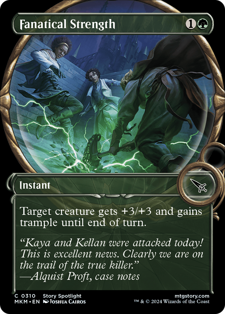 Fanatical Strength (MKM-310) [Murders at Karlov Manor] (Showcase) Foil MTG Single Wizards of the Coast