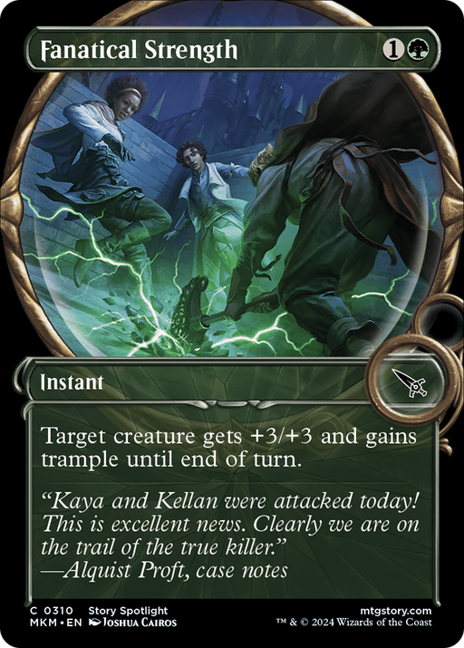 Fanatical Strength (MKM-310) [Murders at Karlov Manor] (Showcase) Foil MTG Single Wizards of the Coast