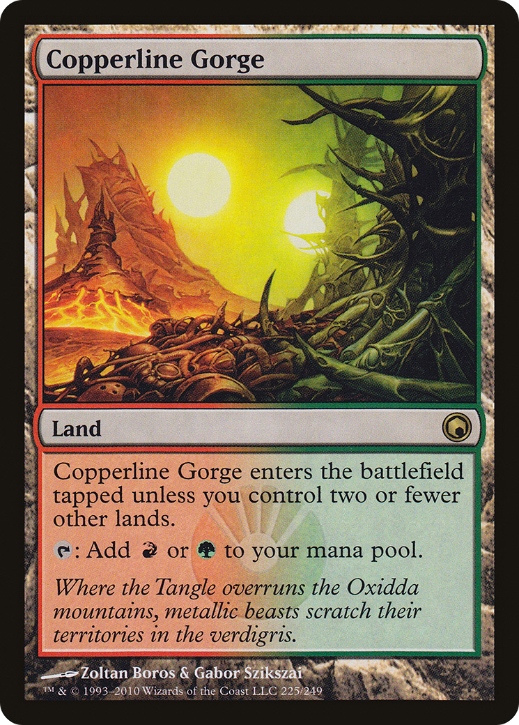 Copperline Gorge (SOM-225) [Scars of Mirrodin] MTG Single Wizards of the Coast
