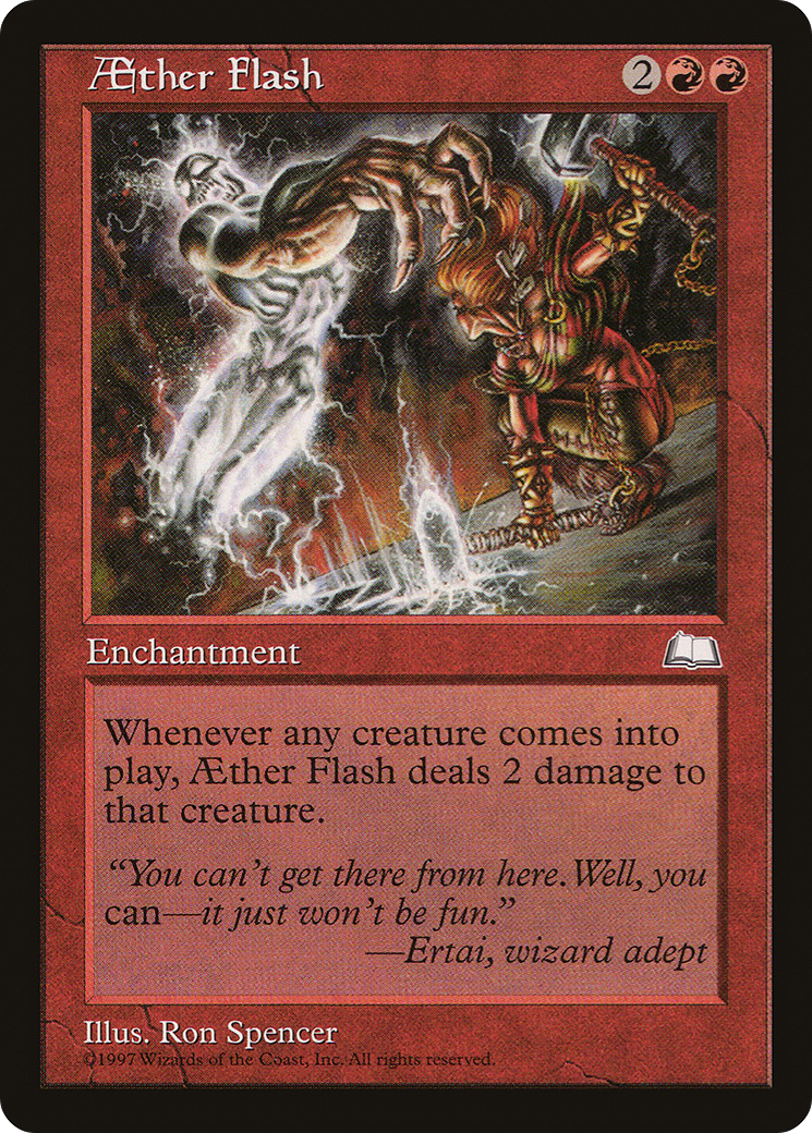 Aether Flash (WTH-088) [Weatherlight] MTG Single Wizards of the Coast