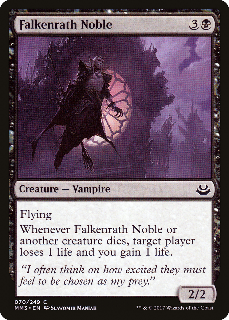 Falkenrath Noble (MM3-070) [Modern Masters 2017] Foil MTG Single Wizards of the Coast