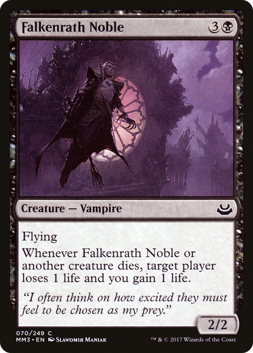 Falkenrath Noble (MM3-070) [Modern Masters 2017] Foil MTG Single Wizards of the Coast