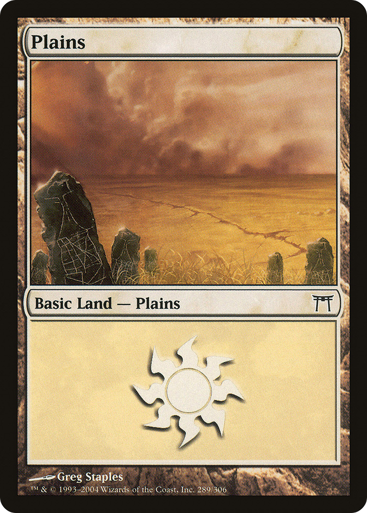Plains (CHK-289) [Champions of Kamigawa] MTG Single Wizards of the Coast