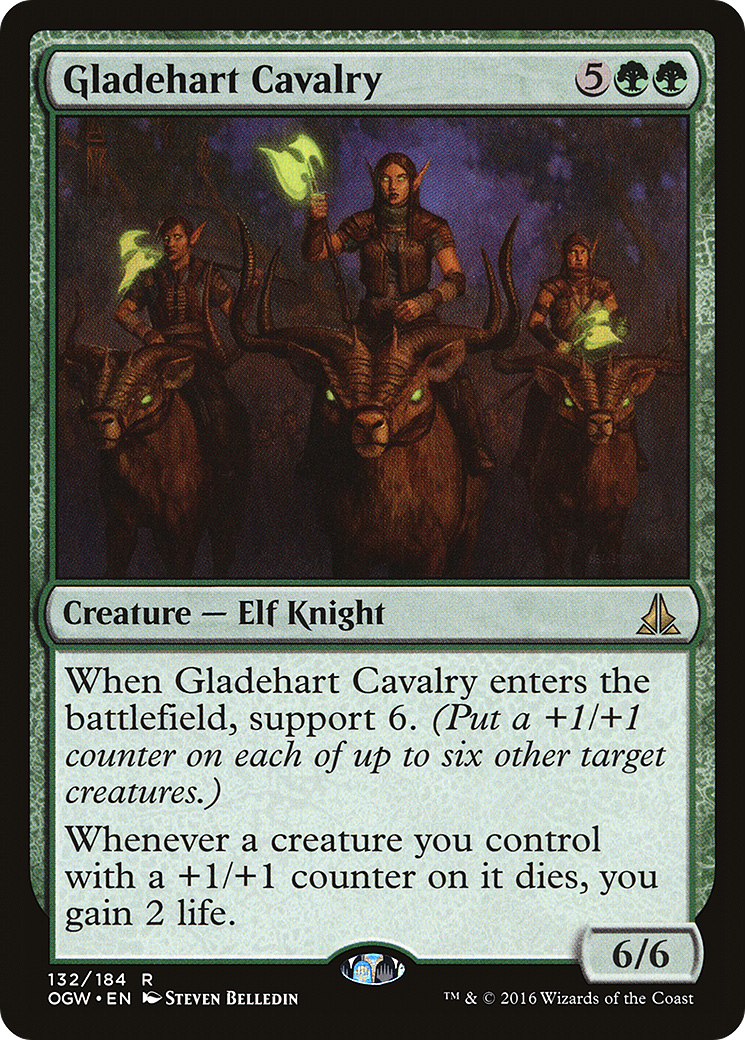 Gladehart Cavalry (OGW-132) [Oath of the Gatewatch] Foil MTG Single Wizards of the Coast