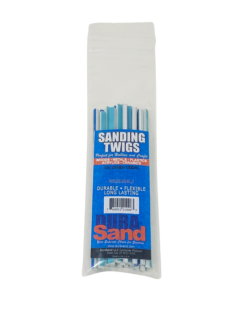 Durasand: Sanding Twigs 120/240 (Qty: 20/Blue) Basing Materials PM Hansen Ltd
