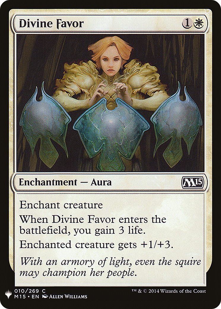 Divine Favor (LIST-010) [Mystery Booster] The List MTG Single Wizards of the Coast