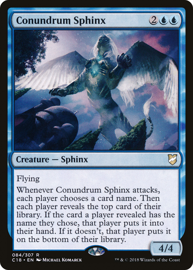 Conundrum Sphinx (C18-084) [Commander 2018] MTG Single Wizards of the Coast