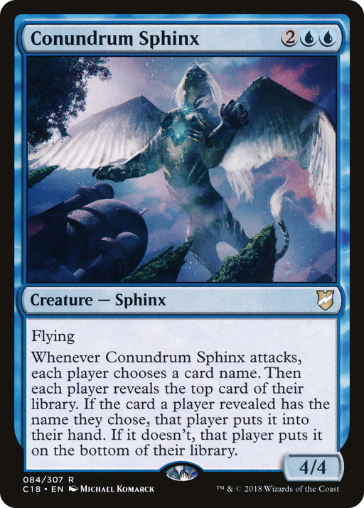 Conundrum Sphinx (C18-084) [Commander 2018] MTG Single Wizards of the Coast